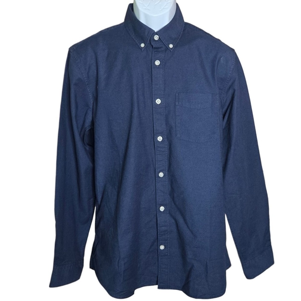 Gap Mens Oxford Button Down Shirt Size Medium NWT Business Preppy Office Navy
